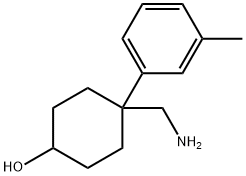 4-(AMINOMETHYL)-4-(3-METHYLPHENYL)CYCLOHEXANOL HYDROCHLORIDE Struktur