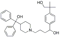 ALPHA-[4-(3-HYDROXY-2-METHYLPROP-2-YL)PHENYL]-4-(HYDROXYDIPHENYLMETHYL)-1-PIPERIDINEBUTANOL Struktur