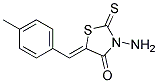 3-AMINO-2-THIOXO-5-[1-P-TOLYL-METH-(Z)-YLIDENE]-THIAZOLIDIN-4-ONE Struktur