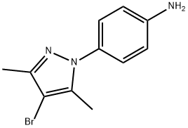 4-(4-BROMO-3,5-DIMETHYL-1H-PYRAZOL-1-YL)ANILINE Struktur