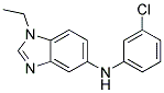 (3-CHLORO-PHENYL)-(1-ETHYL-1H-BENZOIMIDAZOL-5-YL)-AMINE Struktur