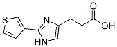 3-(2-THIOPHEN-3-YL-IMIDAZOL-4-YL)-PROPIONIC ACID Struktur