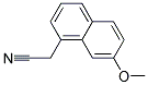 (7-METHOXY-NAPHTHALEN-1-YL)-ACETONITRILE Struktur