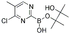 5-METHYL-4-CHLOROPYRIMIDINE-2-BORONIC ACID PINACOL ESTER Struktur