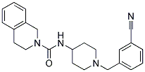 N-[1-(3-CYANOBENZYL)PIPERIDIN-4-YL]-3,4-DIHYDROISOQUINOLINE-2(1H)-CARBOXAMIDE Struktur