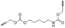 CARBONIC ACID PROP-2-YNYL ESTER 5-PROP-2-YNYLOXYCARBONYLAMINO-PENTYL ESTER Struktur