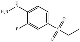 4-ETHYLSULFONYL-2-FLUOROPHENYLHYDRAZINE Struktur