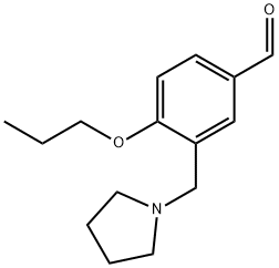 4-PROPOXY-3-PYRROLIDIN-1-YLMETHYL-BENZALDEHYDE Struktur