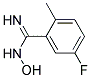 5-FLUORO-N-HYDROXY-2-METHYL-BENZAMIDINE Struktur