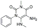 5-AMINO-3-METHYL-6-METHYLAMINO-1-PHENYL-1H-PYRIMIDINE-2,4-DIONE Struktur