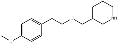 3-([(4-METHOXYPHENETHYL)OXY]METHYL)PIPERIDINE Struktur