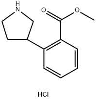 METHYL 2-(PYRROLIDIN-3-YL)BENZOATE HYDROCHLORIDE Struktur