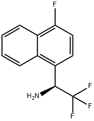 (S)-2,2,2-TRIFLUORO-1-(4-FLUORO-NAPHTHALEN-1-YL)-ETHYLAMINE Struktur