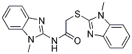 N-(1-METHYL-1H-BENZIMIDAZOL-2-YL)-2-[(1-METHYL-1H-BENZIMIDAZOL-2-YL)THIO]ACETAMIDE Struktur