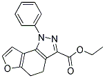 ETHYL 1-PHENYL-4,5-DIHYDRO-1H-FURO[2,3-G]INDAZOLE-3-CARBOXYLATE Struktur