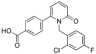 4-[1-(2-CHLORO-4-FLUOROBENZYL)-6-OXO-1,6-DIHYDROPYRIDIN-2-YL]BENZOIC ACID Struktur