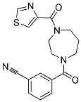 3-([4-(1,3-THIAZOL-4-YLCARBONYL)-1,4-DIAZEPAN-1-YL]CARBONYL)BENZONITRILE Struktur