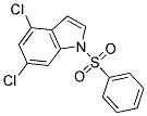 N-BENZENESULFONYL-4,6-DICHLOROINDOLE Struktur