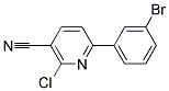 6-(3-BROMO-PHENYL)-2-CHLORO-NICOTINONITRILE Struktur