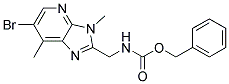 (6-BROMO-3,7-DIMETHYL-3H-IMIDAZO[4,5-B]PYRIDIN-2-YLMETHYL)-CARBAMIC ACID BENZYL ESTER Struktur