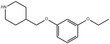 4-[(3-ETHOXYPHENOXY)METHYL]PIPERIDINE Struktur