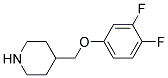 4-[(3,4-DIFLUOROPHENOXY)METHYL]PIPERIDINE Struktur