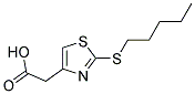 (2-(PENTYLTHIO)-1,3-THIAZOL-4-YL)ACETIC ACID Struktur