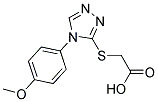 [[4-(4-METHOXYPHENYL)-4H-1,2,4-TRIAZOL-3-YL]THIO]ACETIC ACID Struktur