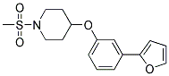 4-[3-(2-FURYL)PHENOXY]-1-(METHYLSULFONYL)PIPERIDINE Struktur