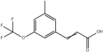 3-METHYL-5-(TRIFLUOROMETHOXY)CINNAMIC ACID Struktur