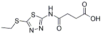 4-((5-(ETHYLTHIO)-1,3,4-THIADIAZOL-2-YL)AMINO)-4-OXOBUTANOIC ACID Struktur