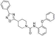 N-(2-PHENOXYPHENYL)-4-(3-PHENYL-1,2,4-OXADIAZOL-5-YL)PIPERIDINE-1-CARBOXAMIDE Struktur