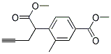 4-(1-METHOXYCARBONYL-3-BUTYNYL)-3-METHYL-BENZOIC ACID METHYL ESTER Struktur