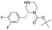 (R)-2-(3,4-DIFLUORO-BENZYL)-PIPERAZINE-1-CARBOXYLIC ACID TERT-BUTYL ESTER Struktur