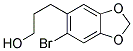 3-(6-BROMO-BENZO[1,3]DIOXOL-5-YL)-PROPAN-1-OL Struktur