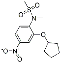 N-(2-CYCLOPENTYLOXY-4-NITRO-PHENYL)-N-METHYL-METHANESULFONAMIDE Struktur