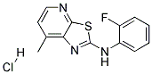 N-(2-FLUOROPHENYL)-7-METHYL[1,3]THIAZOLO[5,4-B]PYRIDIN-2-AMINE HYDROCHLORIDE Struktur