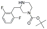 3-(2,6-DIFLUORO-BENZYL)-PIPERAZINE-1-CARBOXYLIC ACID TERT-BUTYL ESTER Struktur