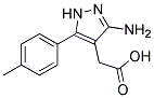 (3-AMINO-5-P-TOLYL-1H-PYRAZOL-4-YL)-ACETIC ACID Struktur