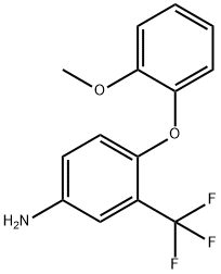 4-(2-METHOXYPHENOXY)-3-(TRIFLUOROMETHYL)ANILINE Struktur