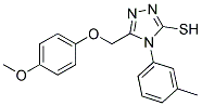 5-((4-METHOXYPHENOXY)METHYL)-4-(3-METHYLPHENYL)-4H-1,2,4-TRIAZOLE-3-THIOL Struktur