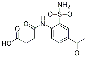 N-(4-ACETYLSULFAMOYL-PHENYL)-SUCCINAMIC ACID Struktur