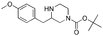 3-(4-METHOXY-BENZYL)-PIPERAZINE-1-CARBOXYLIC ACID TERT-BUTYL ESTER Struktur