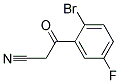 3-(2'-BROMO-5'-FLUOROPHENYL)-3-OXOPROPANENITRILE Struktur