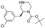 (S)-2-(3,5-DICHLORO-BENZYL)-PIPERAZINE-1-CARBOXYLIC ACID TERT-BUTYL ESTER Struktur