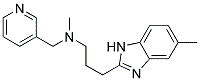 N-METHYL-3-(5-METHYL-1H-BENZIMIDAZOL-2-YL)-N-(PYRIDIN-3-YLMETHYL)PROPAN-1-AMINE Struktur