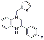 3-(4-FLUOROPHENYL)-1,2,3,4-TETRAHYDRO-1-((THIOPHEN-2-YL)METHYL)QUINOXALINE Struktur