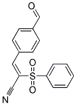 3-(4-FORMYLPHENYL)-2-(PHENYLSULFONYL)ACRYLONITRILE, TECH Struktur