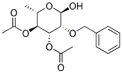 2-O-BENZYL-3,4-DI-O-ACETYL-A-L-RHAMNOPYRANOSIDE Struktur