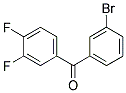 3-BROMO-3',4'-DIFLUOROBENZOPHENON Struktur